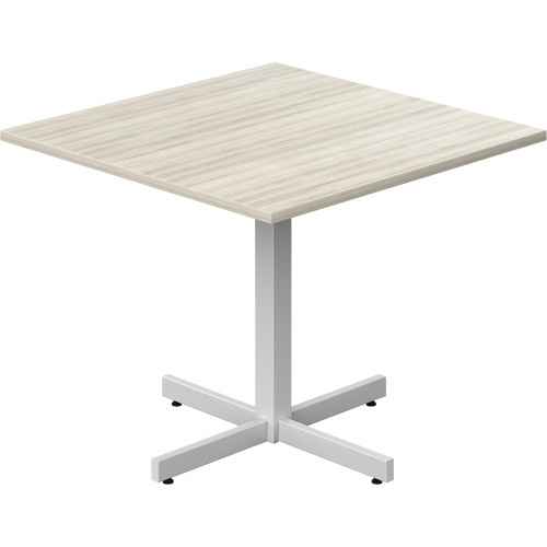 Offices To Go NL36SX-NGL Newland Height-Adjustable Square Table Newland Height-Adjustable Square Table, 36" L x 36" W x 29" H, 1" Top, Laminate, Tan - Each