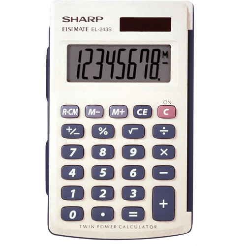Sharp 738328 Hand Held Calculator Hand Held Calculator - Each