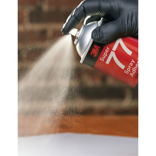 3M SUPER77-24 Super 77 Spray Adhesive, Clear, Aerosol Can-(Can)