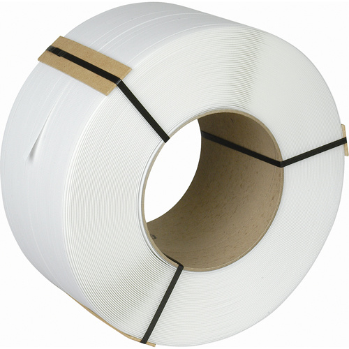 Samuel M1230EGW099S9-CA Strapping Strapping, Polypropylene, 1/2" W x 9900' L, White, Machine Grade - Roll