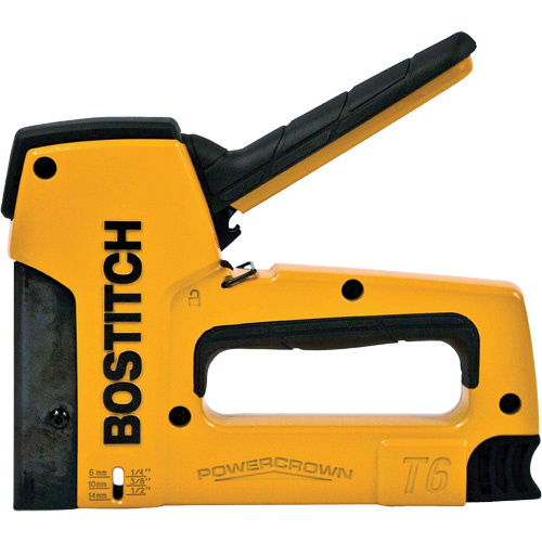 Stanley Bostitch T6-8 Heavy-Duty Powercrown™ Tacker Heavy-Duty Powercrown™ Tacker, 1/4", 5/16", 3/8", 1/2", 9/16" - Each