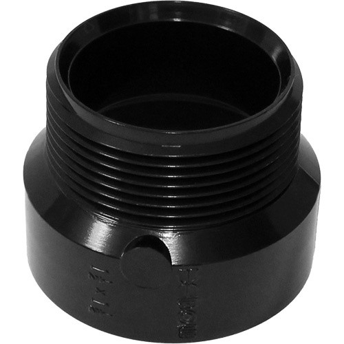 Bow Plumbing 601310 Male Adapter, Hub x MPT, 4" Dia., Plastic-(Each)