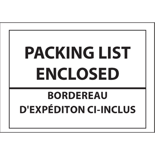 Belle-Pak FB101 Packing List Envelopes Packing List Envelopes, 4" L x 5" W, Backloading Style - Case of 1000