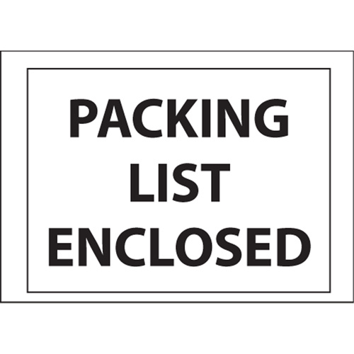 Belle-Pak B101 Packing List Envelopes Packing List Envelopes, 4" L x 5" W, Backloading Style - Case of 1000