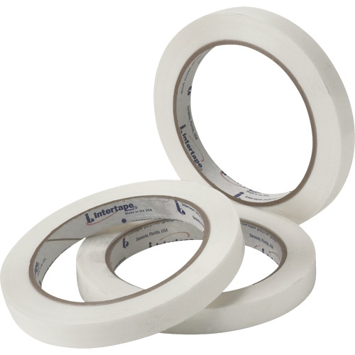 IPG 197...43 White General Purpose Strapping Tape, 2.7 mils Thick, 9.144 mm (0.36") x 54.864 m (180') -(Roll)