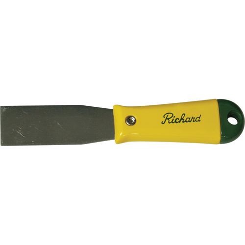Richard H-1-S Putty Knife with Plastic Handle Putty Knife with Plastic Handle, 1-3/16", Carbon Steel Blade - Each