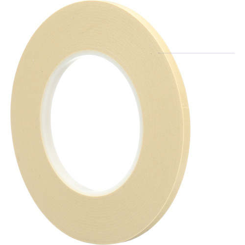 3M 231-6X55 Masking Tape 231, 6 mm (1/4") x 55 m (180'), Tan-(Roll)