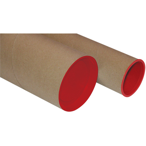 Trend-Pak 2.5X27-RED Plug-Seal Mailing Tubes Plug-Seal Mailing Tubes, Round, 2.5" W x 25" L - Pack of 24