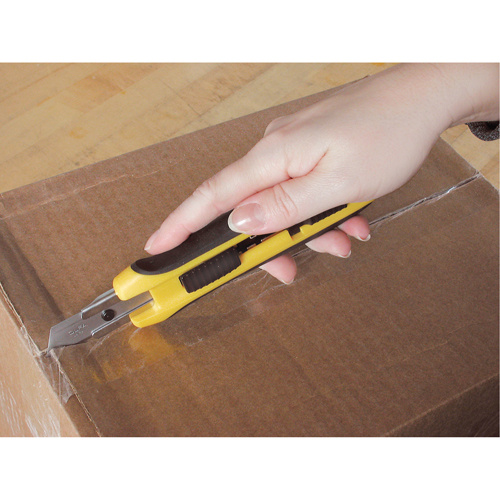 Olfa 9115 Five-Position Safety Knife Five-Position Safety Knife, 18 mm, Silver, Rubber Handle - Each