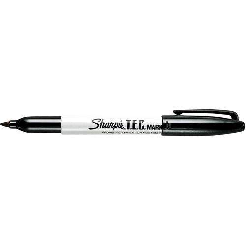 Sharpie 13401 T.E.C. Permanent Marker T.E.C. Permanent Marker, Fine, Black - Each