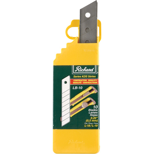 Richard LB-10 Replacement Blades Replacement Blades, Snap-Off Style - Pack of 10