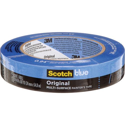 3M 2090-24EC Painter's Masking Tape 2090, 25.4 mm (1") x 55 m (180'), Blue-(Each)