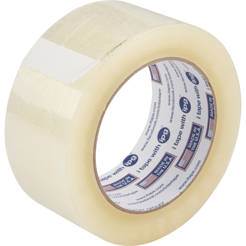 IPG 130WS.2 Box Sealing Tape Box Sealing Tape, Acrylic Adhesive, 2 mils, 48 mm (1-22/25") x 99.97 m (328') - Roll