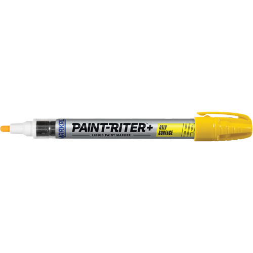 Markal 096961 Paint-Riter + Oily Surface Marker, Liquid, Yellow - (Each)