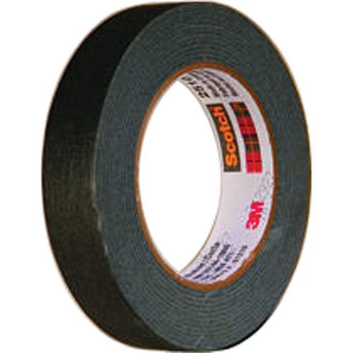3M 2510-1X60 2510 Masking Tape, 24 mm (1") x 55 m (180'), Black-(Roll)