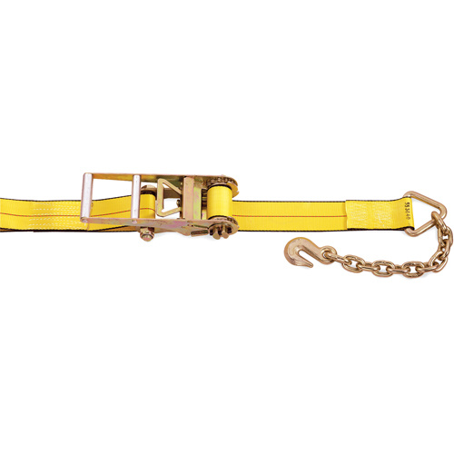 Kinedyne 553040 Ratchet Straps Ratchet Straps, Chain Anchor, 3" W x 30' L, 5400 lbs. (2450 kg) Working Load Limit - Each