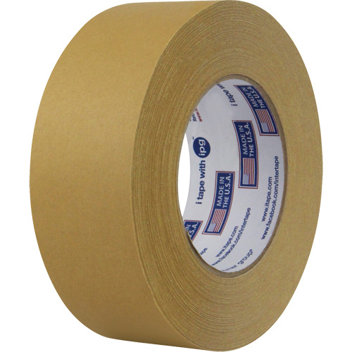 IPG 81400 Utility Paper Flatback Tape, 48 mm (2") x 54.8 m (180'), Kraft-(Roll)