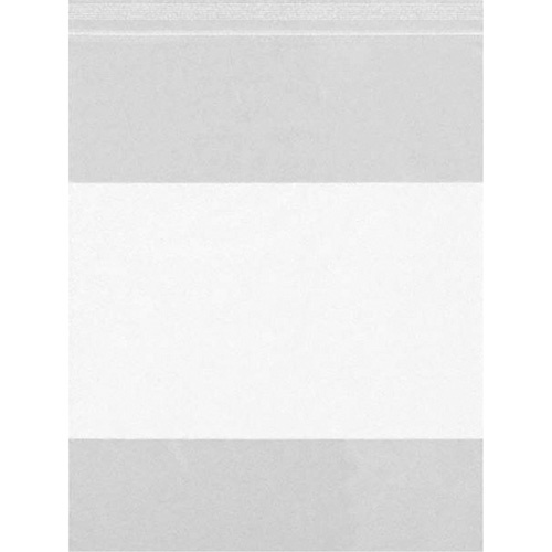 White Block Poly Bags, Reclosable, 10" x 8", 2 mils-(Case of 1000)