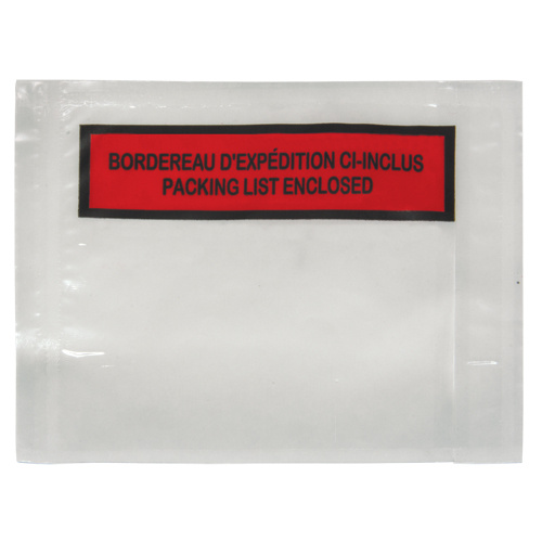 KLETON PF878 Packing List Envelope, 4-1/2" L x 5-1/2" W, Backloading Style-(Case of 1000)