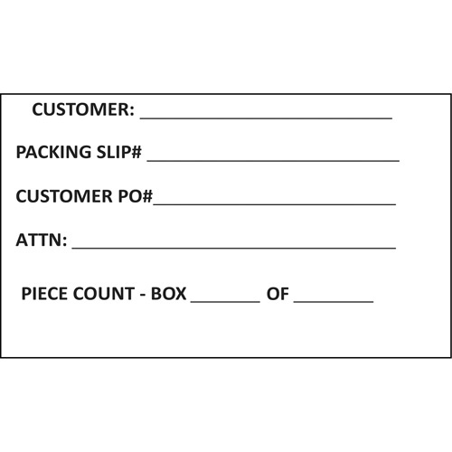 Generic Shipping Label Generic Shipping Label, 4" W x 6" L, White - Roll of 500