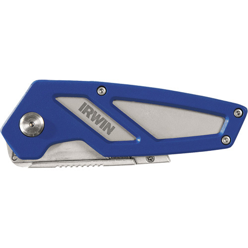 Irwin 1858318 FK 100 Folding Utility Knife, 22 mm Blade, Metal Handle-(Each)