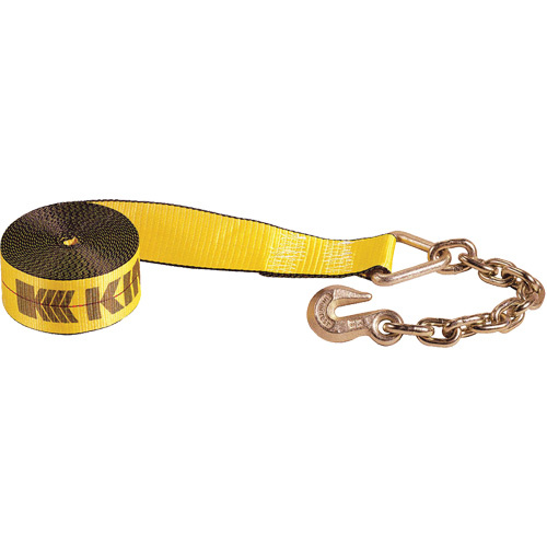 Kinedyne 423040 Winch Strap with Chain Anchor-(Each)