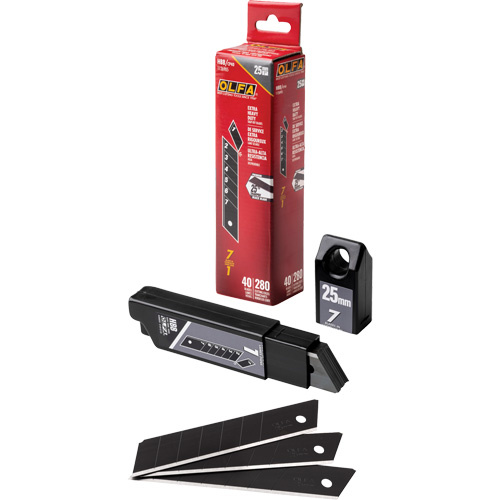 Olfa 1125383 Ultra-Sharp Black Replacement Blades Ultra-Sharp Black Replacement Blades, Snap-Off Style - Pack of 5