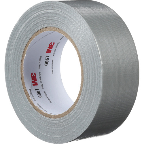3M 1900-48X45.7 1900 Value Duct Tape 1900 Value Duct Tape, 5.8 mils, Silver, 48 mm (2") x 5.7 m (18.7') - Roll