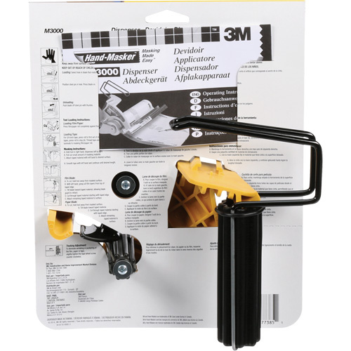 3M M3000 Hand Masker™ Dispenser Hand Masker™ Dispenser, Heavy Duty, Fits Tape Width Of 51 mm (2") - Each