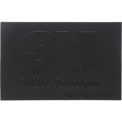 3M 5517 Wetordry Rubber Squeegee, 4-1/4" L x 2-3/4" W-(Each)