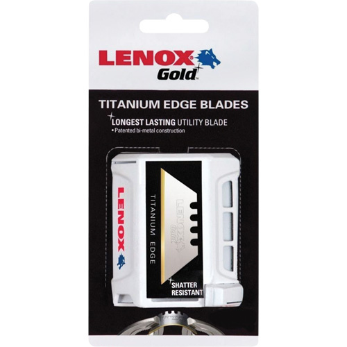 Lenox 20352GOLD100D Lenox Gold® Utility Knife Blades Lenox Gold<sup>®</sup> Utility Knife Blades, Single Style - Pack of 100