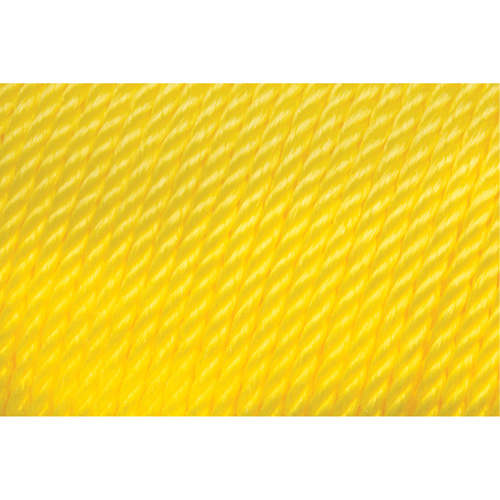 KLETON 1/4"" Braided Yellow Rope 1/4" Braided Yellow Rope, Polypropylene, 1300' - Roll