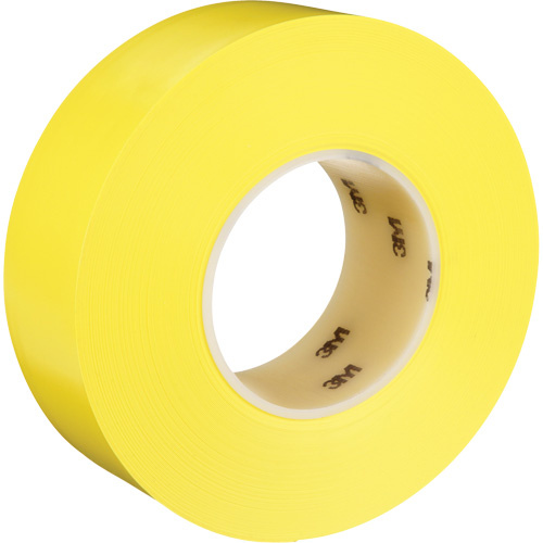 3M 7100249185 Durable Floor Marking Tape 971 Durable Floor Marking Tape 971, 2" x 108', Vinyl, Yellow - Roll