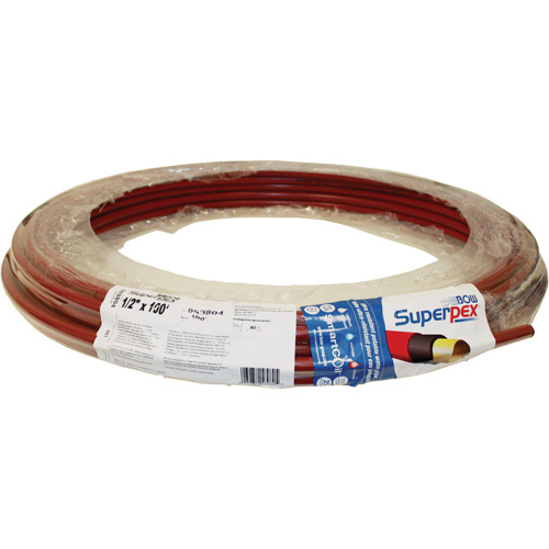 Bow Plumbing 587758 Superpex Hot Water Pipe, Plastic, 100' L x 1" Dia.-(Each)
