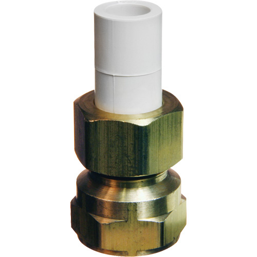 Bow Plumbing 527838 Transition Adapter, 1/2" Dia., Brass/CPVC-(Each)