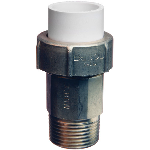 Bow Plumbing 561449 Pipe Union, 3/4", Brass/CPVC-(Each)