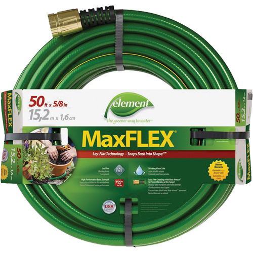Swan CELMF58050CC Element® MaxFlex® Hose Element<sup>®</sup> MaxFlex<sup>®</sup> Hose, Copolymer, 5/8" dia. x 50' - Each