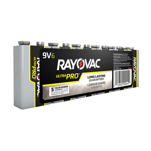 Rayovac AL9V-6 Ultra PRO™ Industrial Batteries Ultra PRO™ Industrial Batteries, 9 V - Pack of 6