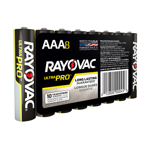 Rayovac ALAAA-8 Ultra PRO™ Industrial Batteries Ultra PRO™ Industrial Batteries, AAA, 1.5 V - Pack of 8