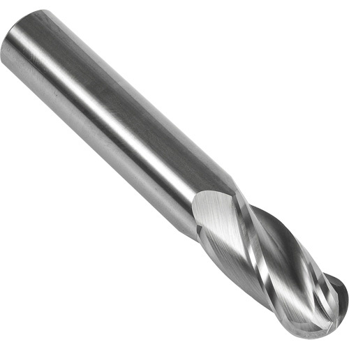 Dormer 7648857 S238 30° Ball Nose End Mill, 1/16" Dia., 1-1/2" L, 4 Flutes, 1/8" Shank, Carbide-(Each)