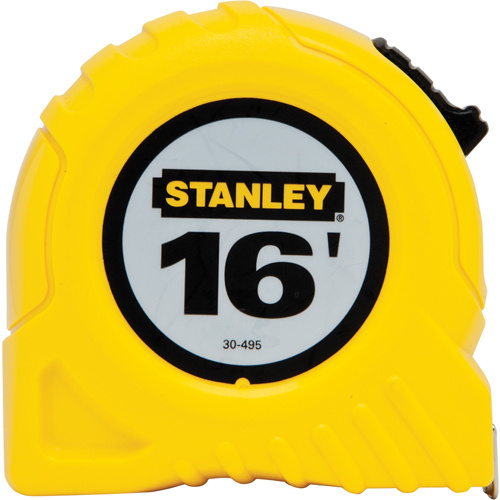 Stanley Tools 30-495 High Impact Measuring Tape High Impact Measuring Tape, 1/4" x 16', in/ft./16ths of an Inch Graduations - Each