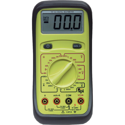TPI 87133 Large Display Multimeter Large Display Multimeter, AC/DC Voltage, AC/DC Current - Each