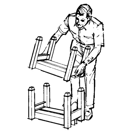 Spg Storage Product Group SZ AX Portable Stacking Racks Portable Stacking Racks, 12" W x 16" D, 2500 lbs. Capacity - Each