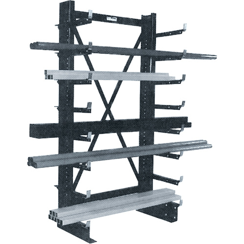 Spg Storage Product Group MT251CS36 Single-sided Minitree® Cantilever Rack Single-sided Minitree<sup>®</sup> Cantilever Rack, 36" W x 76-3/16" H - Each