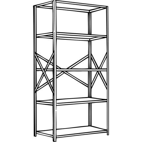 Metalware Interlok Shelving Unit  (Each)-Click on options for variations & Details.