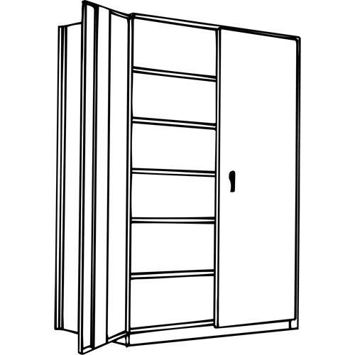 MetalwareInterlok Shelving Unit, Steel, Boltless, 800 lbs. Capacity, 36" W x 88" H x 24" D-(Each)