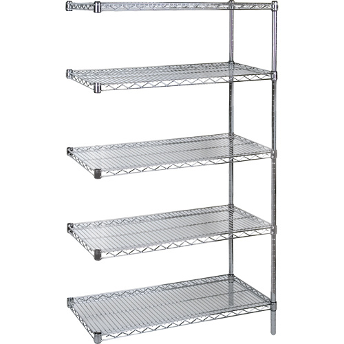 KLETON Heavy-Duty Chromate Wire Shelving  (Each)-Click on options for variations & Details.