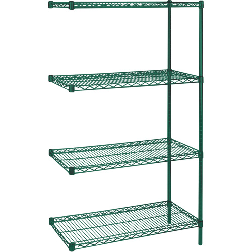 KLETON Heavy-Duty Green Epoxy Finish Wire Shelving (Each)-Click on options for variations & Details.