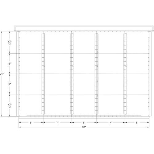 Metalware DR32436L-20-0415L Interlok Integrated Modular Drawer-(Each)
