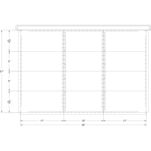 Metalware DR62436L-12-0209L Interlok Integrated Modular Drawer-(Each)